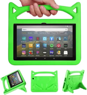 All-New 8 inch Tablet Case (12th/10th Generation, 2024/2022/2020 Release),Light Weight/Shock-Absorption/Anti Slip/High Impact/Handle Friendly Kids Case for All-New 8 inch Tablet (Green)
