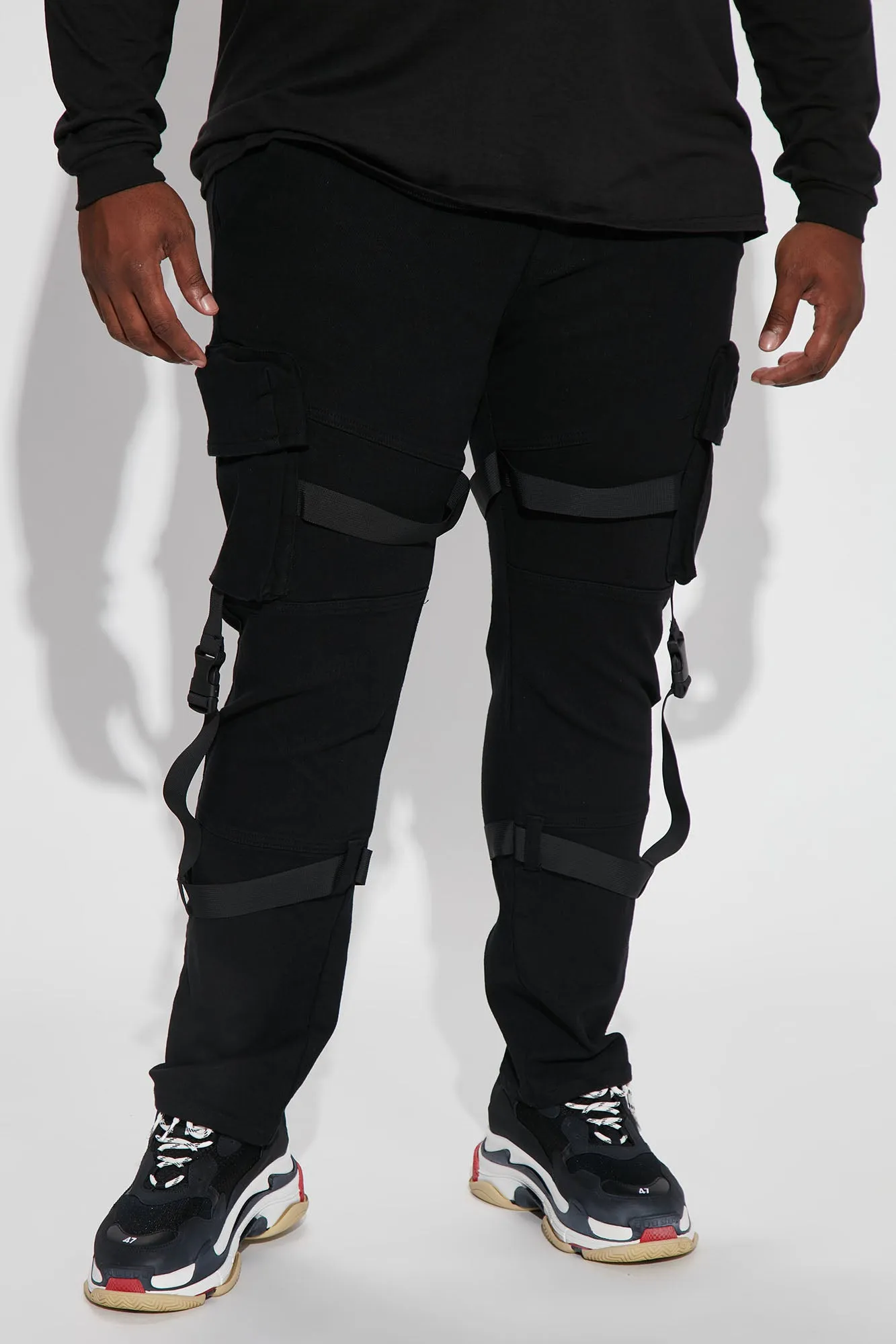 Always Ready For It Slim Cargo Jeans - Black