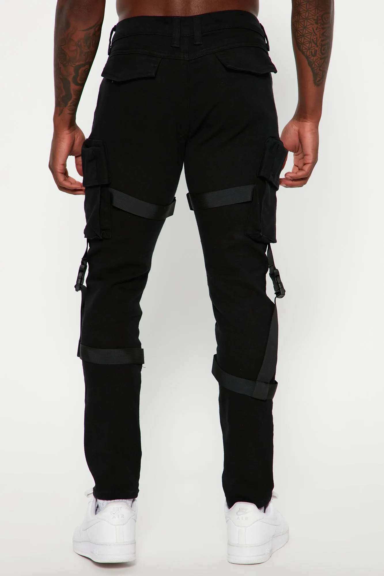 Always Ready For It Slim Cargo Jeans - Black