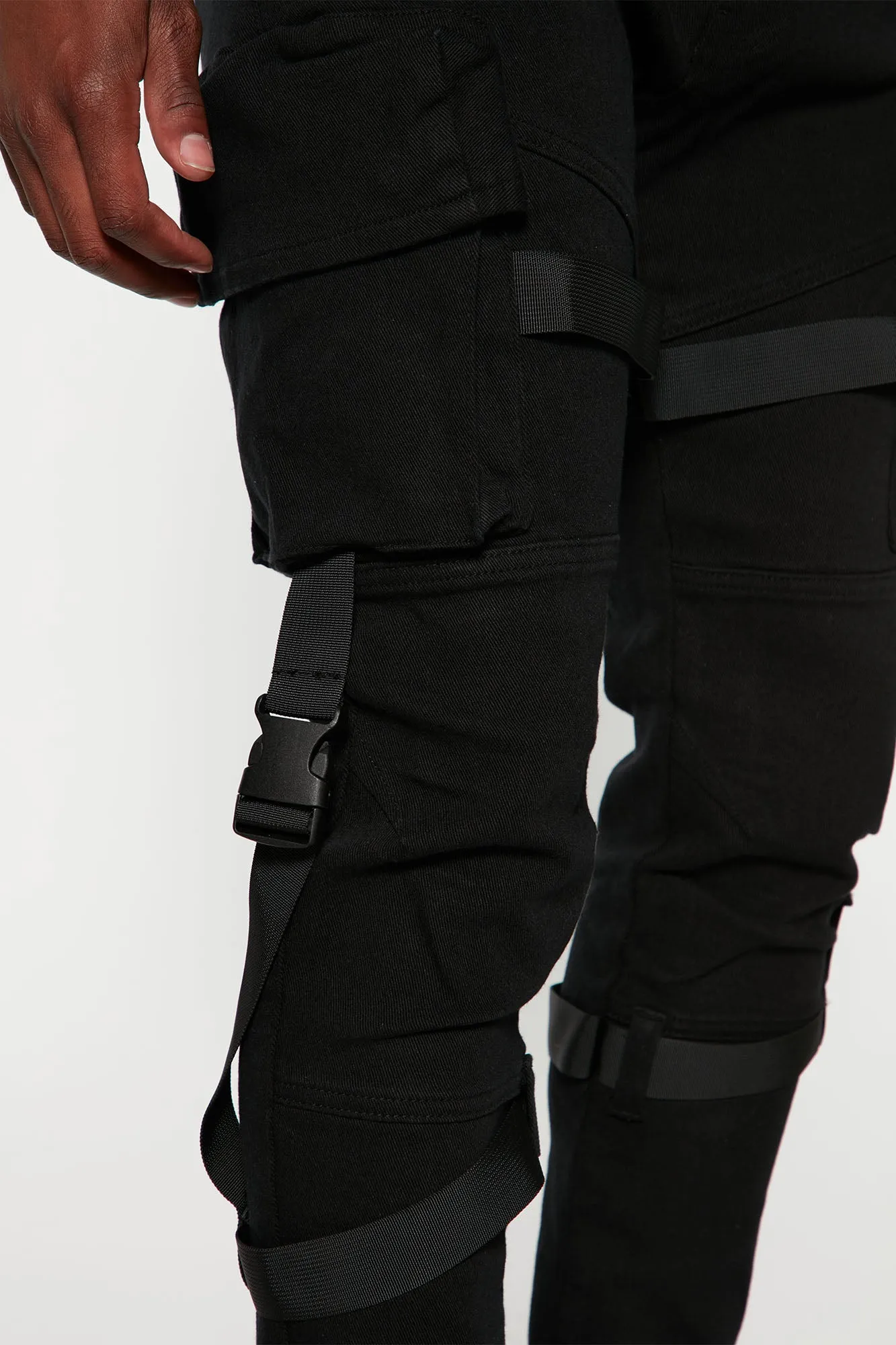 Always Ready For It Slim Cargo Jeans - Black