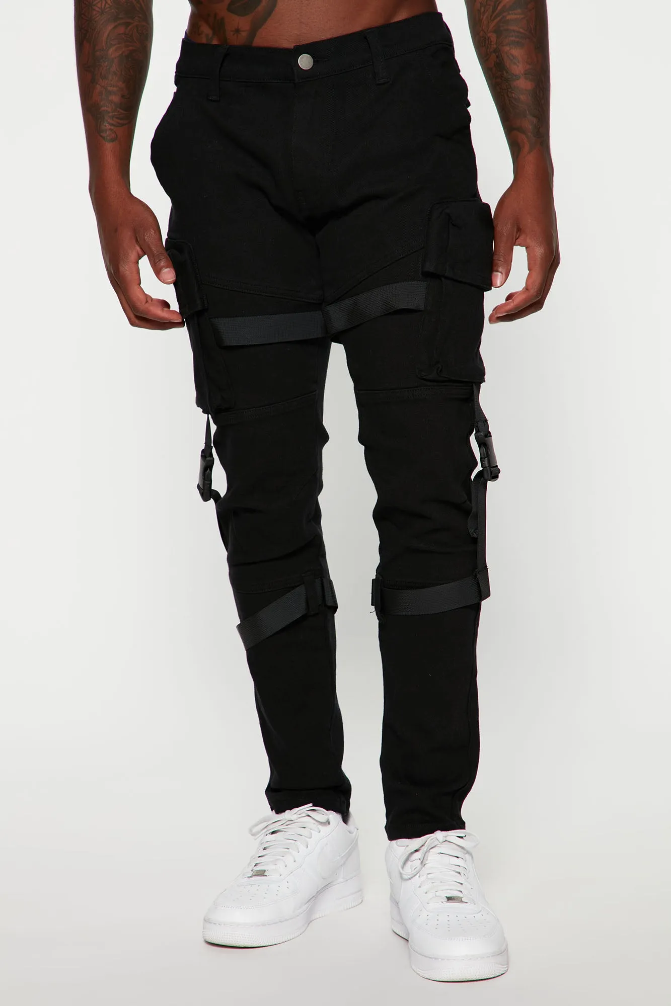 Always Ready For It Slim Cargo Jeans - Black