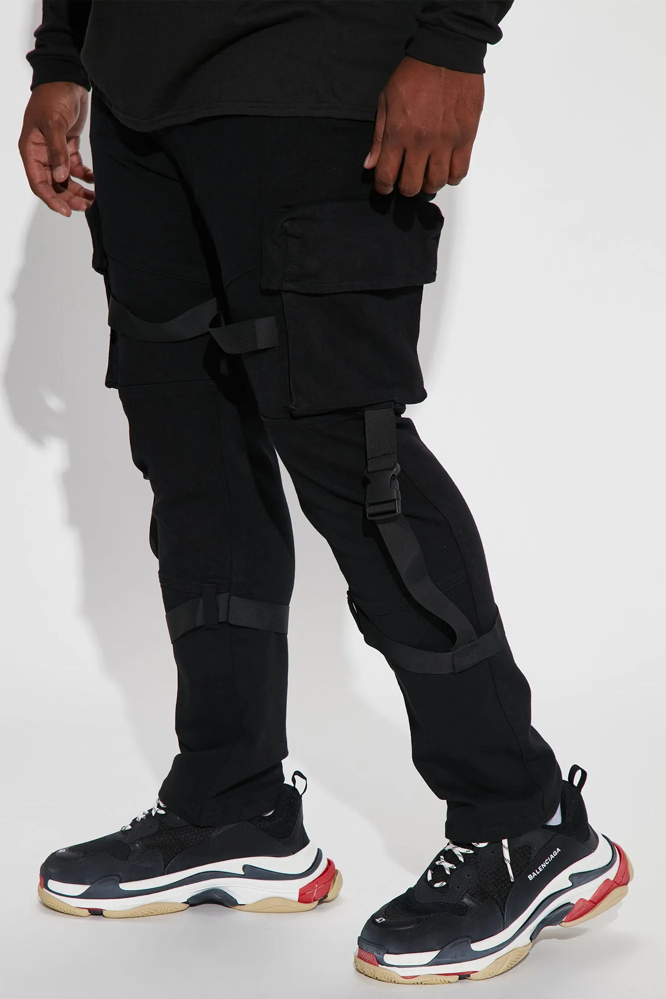 Always Ready For It Slim Cargo Jeans - Black