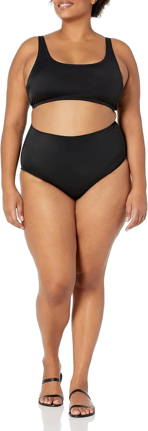 Amazon Essentials Women's High Waist Swim Bottom (Available in Plus Size)
