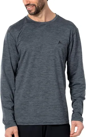 Arctic Cool Men's Crew Neck Instant Cooling Moisture Wicking Performance UPF 50  Long Sleeve Sun Protection Shirt