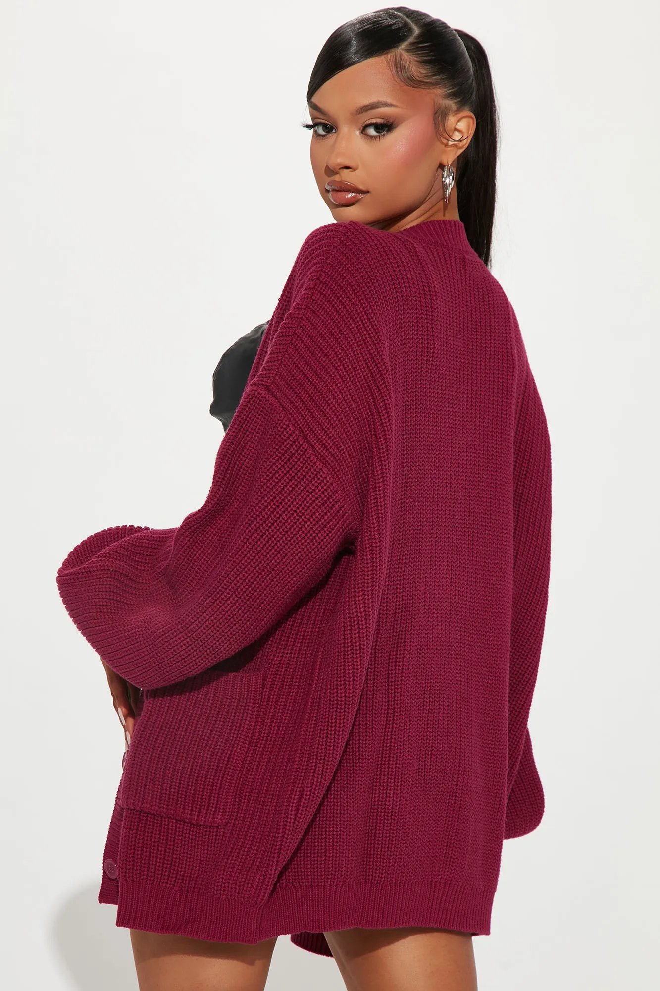 Be My Boyfriend Cardigan - Purple