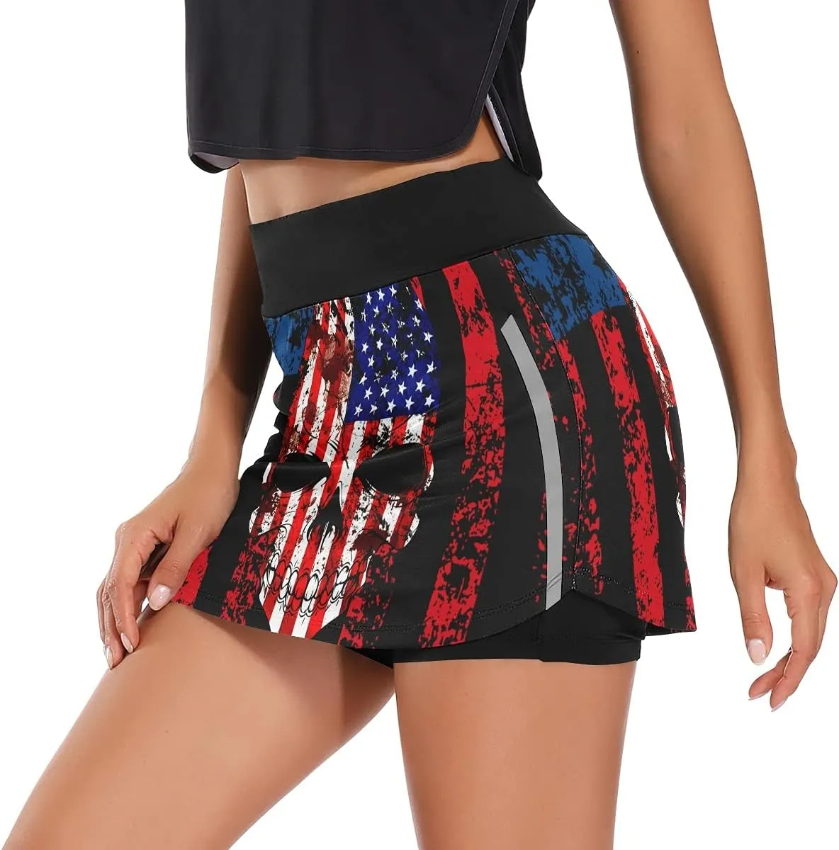 BGXW Womens Sports Skort Summer Athletic Tennis Skirt Golf Skorts with Pockets