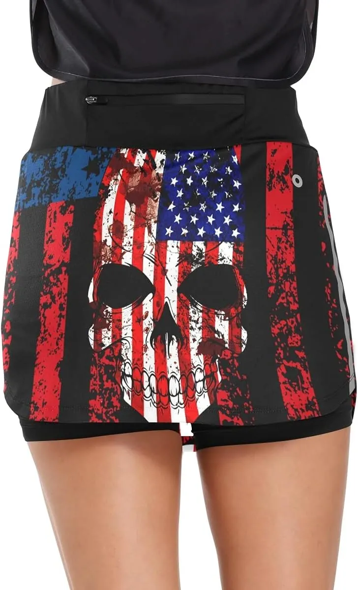BGXW Womens Sports Skort Summer Athletic Tennis Skirt Golf Skorts with Pockets