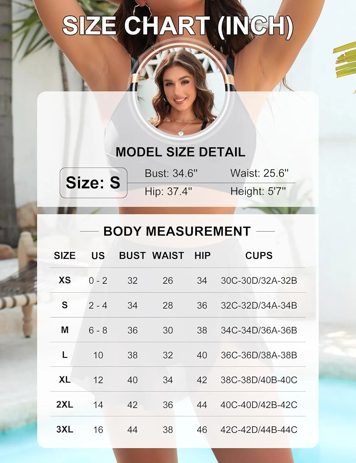 Blooming Jelly Womens High Waisted Bikini Set Gold Metal Two Piece Swimsuits Tummy Control Tie Knot 2025 Bathing Suits