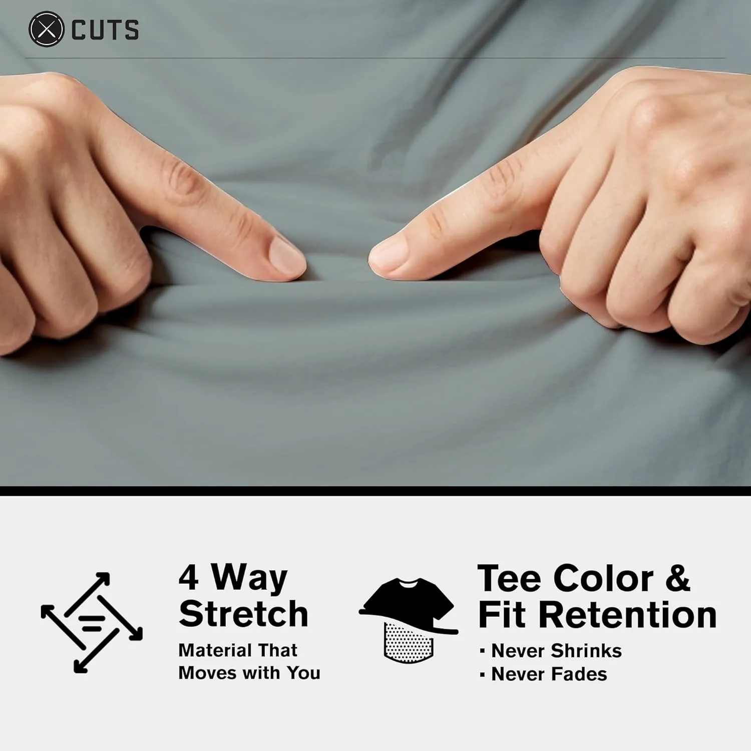 Clothing Men's Premium AO Crew Neck Casual Short Sleeve T-Shirt | Classic Curve Hem | PYCA Pro Soft Fabric