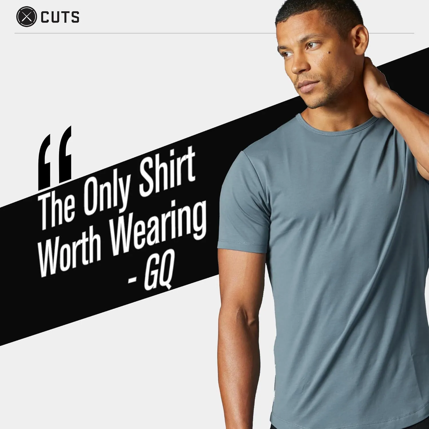 Clothing Men's Premium AO Crew Neck Casual Short Sleeve T-Shirt | Classic Curve Hem | PYCA Pro Soft Fabric