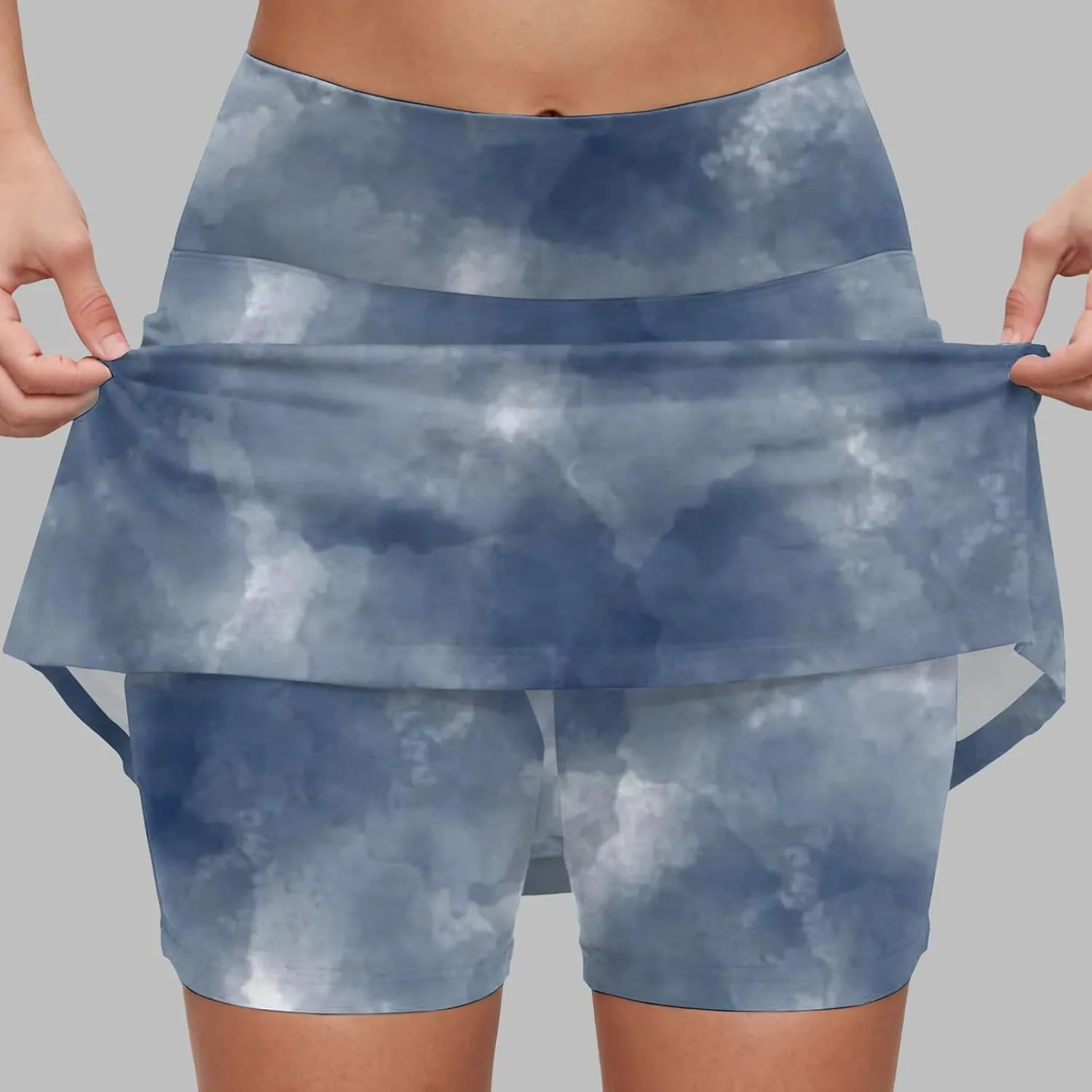 cooki Women's Mini Tennis Skirt 2025 Athletic Cute High Waisted Tie Dye Golf Skorts Summer Casual Lightweight Workout Shorts