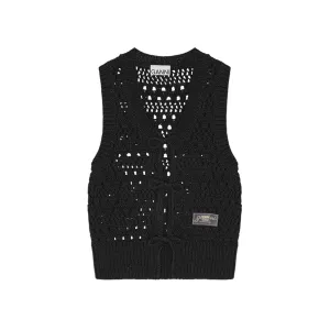 CROCHET TIE STRING VEST