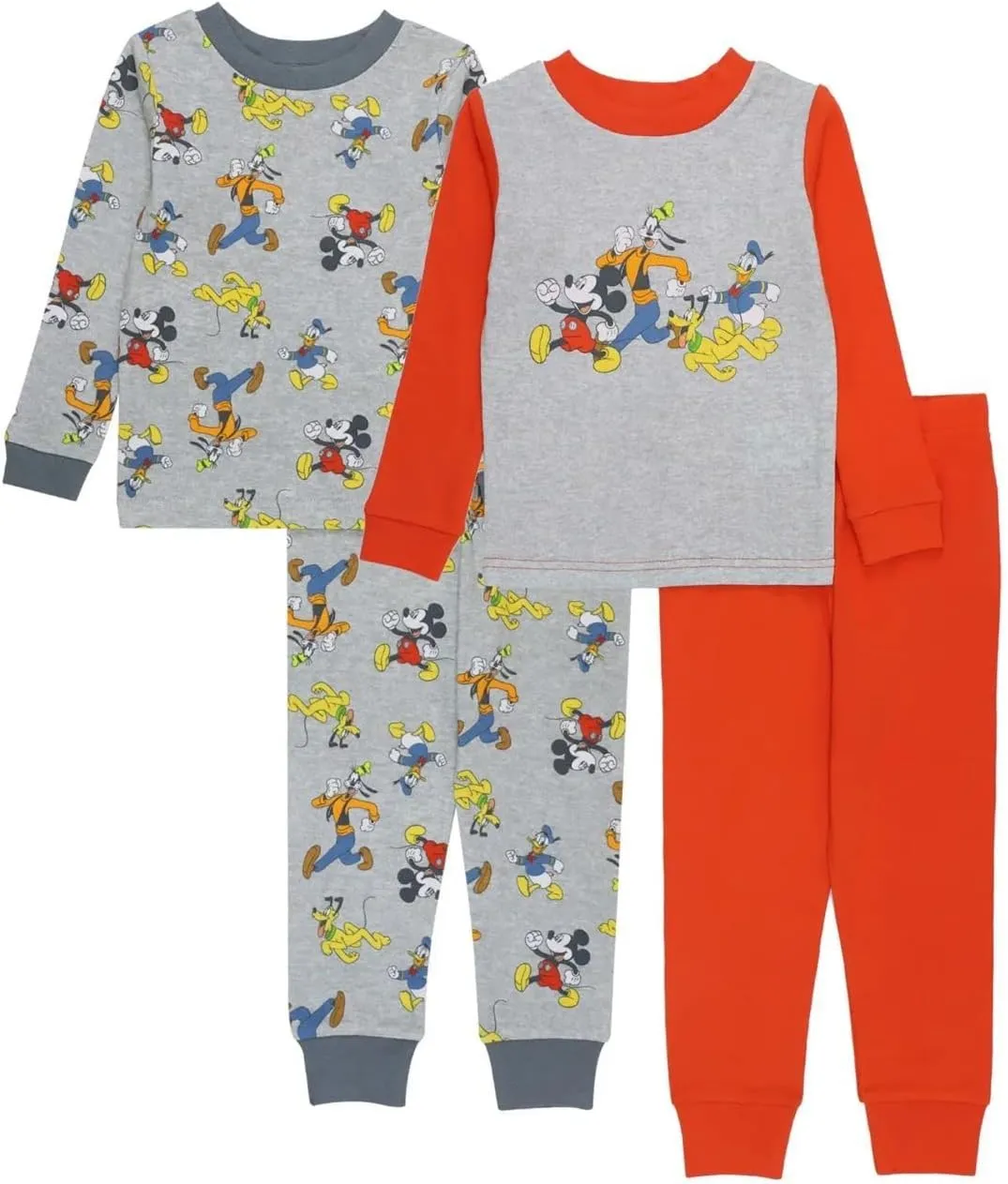 Disney Boys' Mickey Mouse Snug Fit Cotton Pajamas
