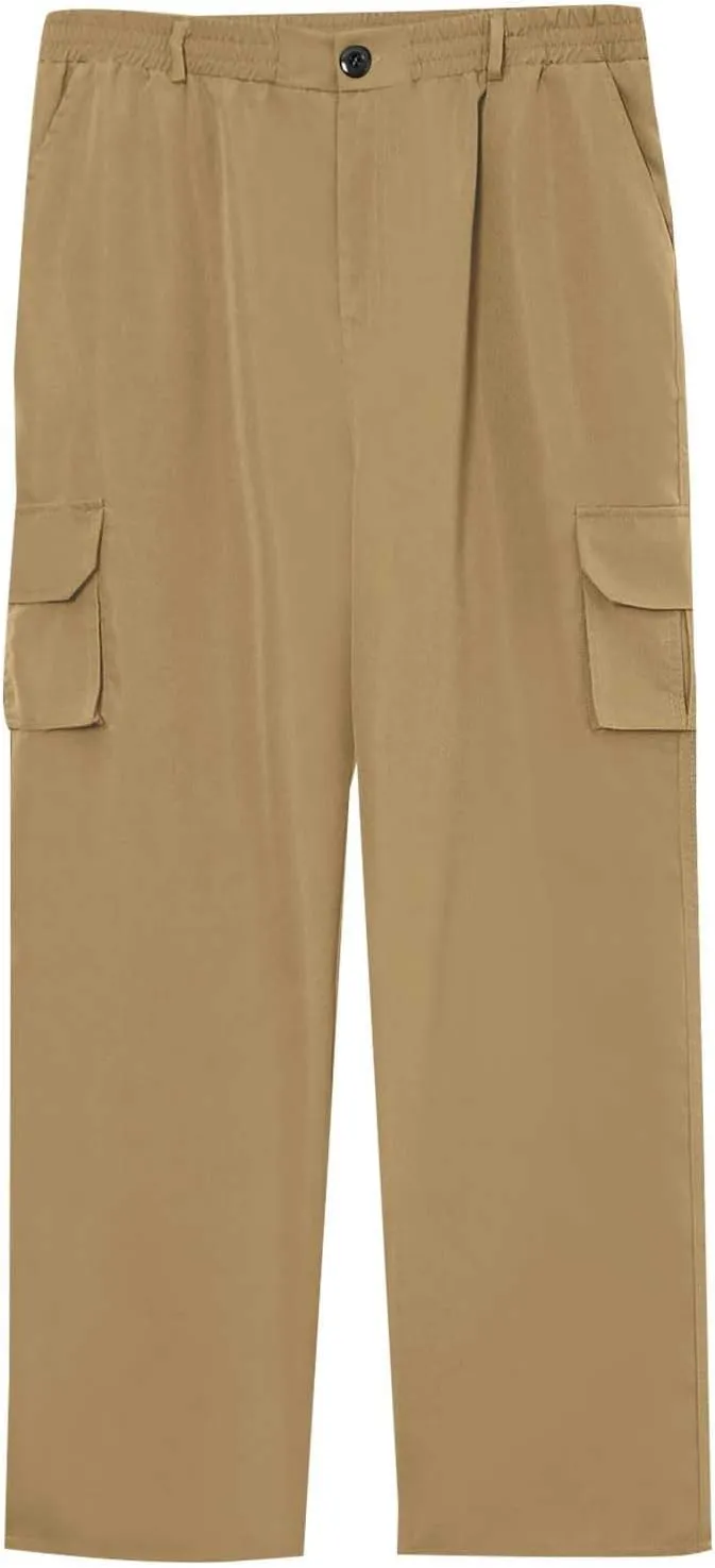 Flexcamo - Tactical Waterproof Pants Men Lightweight Casual Comfy Work Cargo Pants Relaxed Fit Carpenter Pants