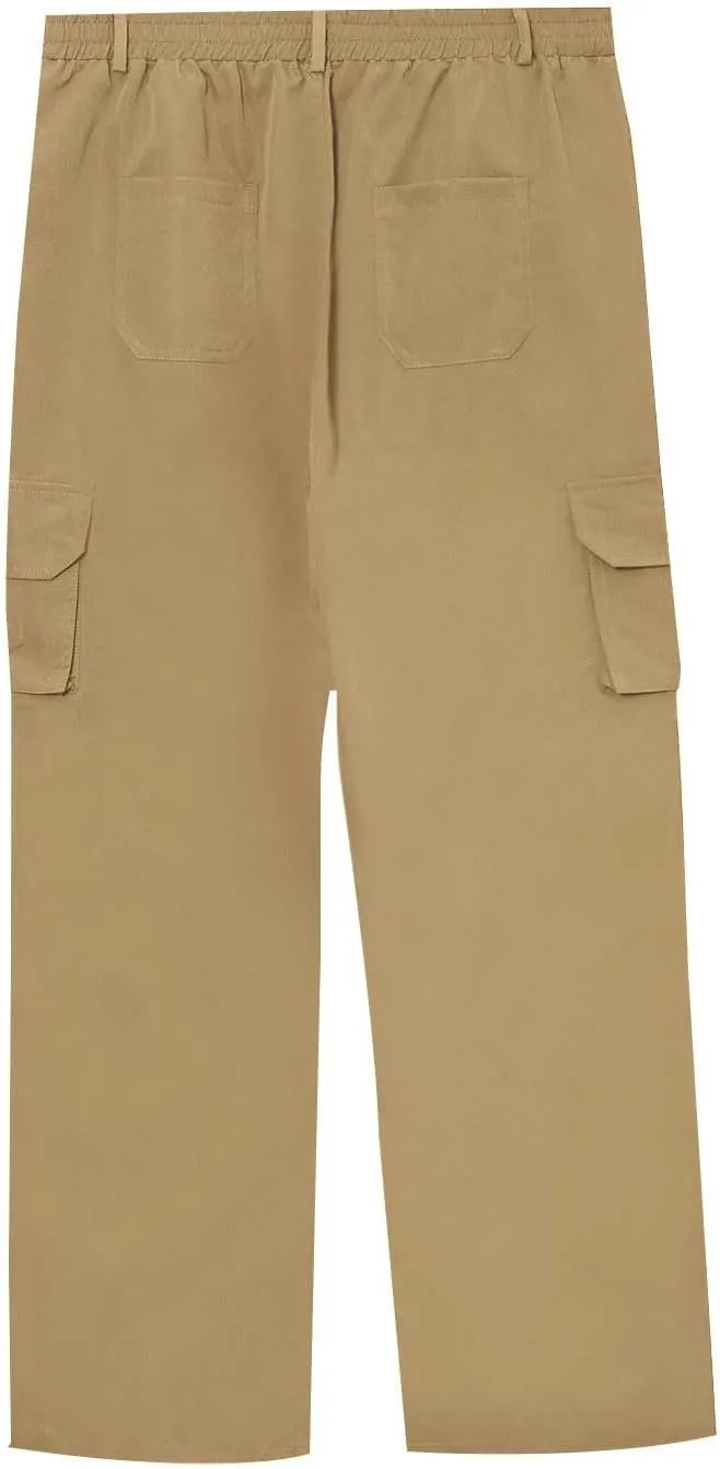 Flexcamo - Tactical Waterproof Pants Men Lightweight Casual Comfy Work Cargo Pants Relaxed Fit Carpenter Pants