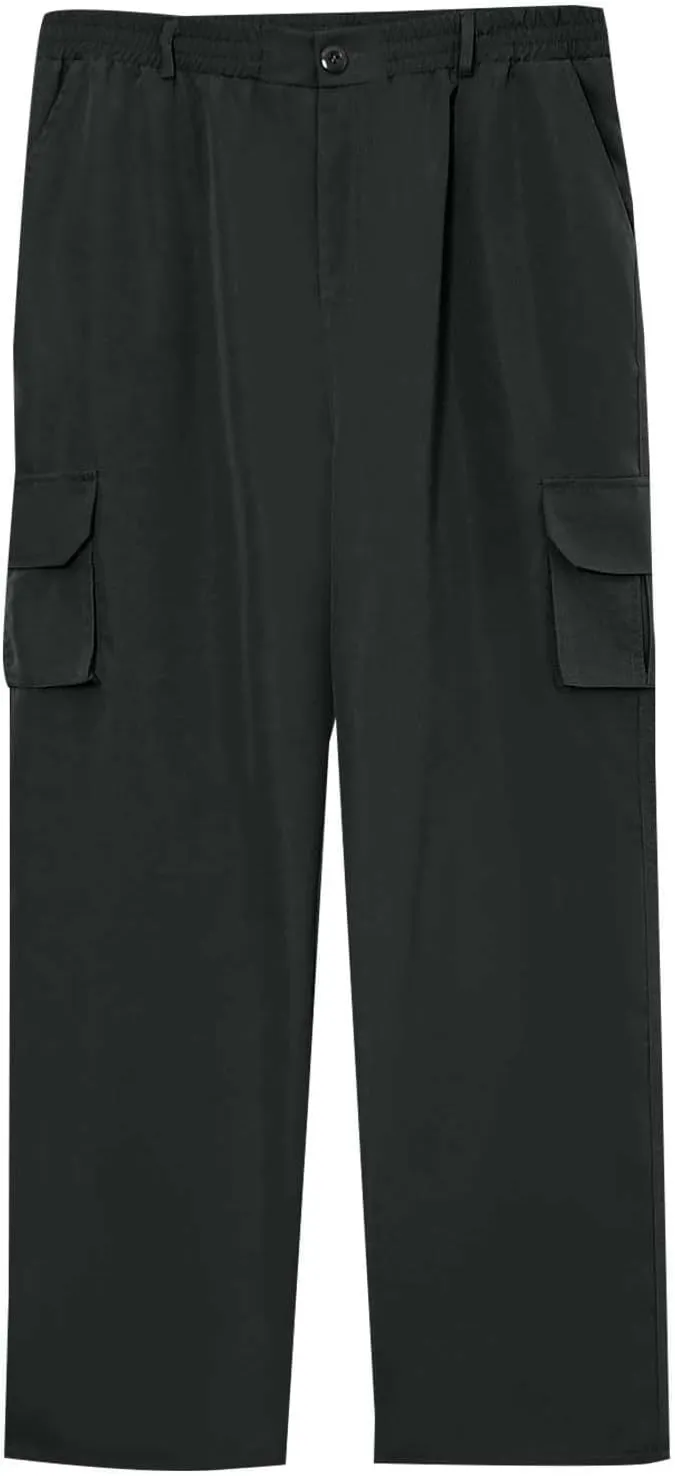 Flexcamo - Tactical Waterproof Pants Men Lightweight Casual Comfy Work Cargo Pants Relaxed Fit Carpenter Pants
