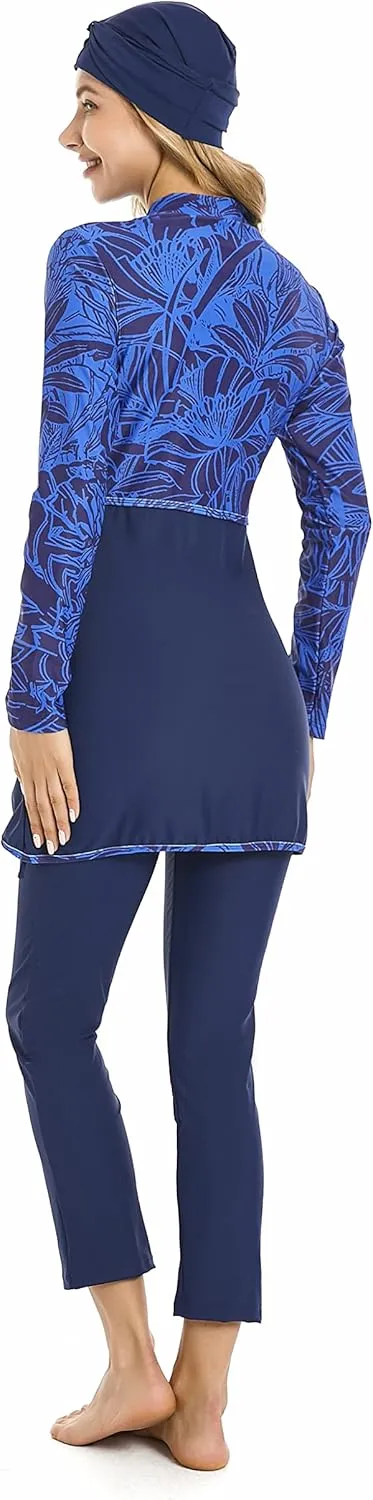 Full Swimming Costume Burkini for Women Modest Girls Swimsuit Islamic Swimwear Plus Size