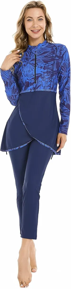Full Swimming Costume Burkini for Women Modest Girls Swimsuit Islamic Swimwear Plus Size