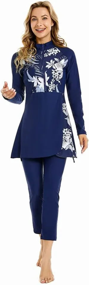 Full Swimming Costume Burkini for Women Modest Girls Swimsuit Islamic Swimwear Plus Size