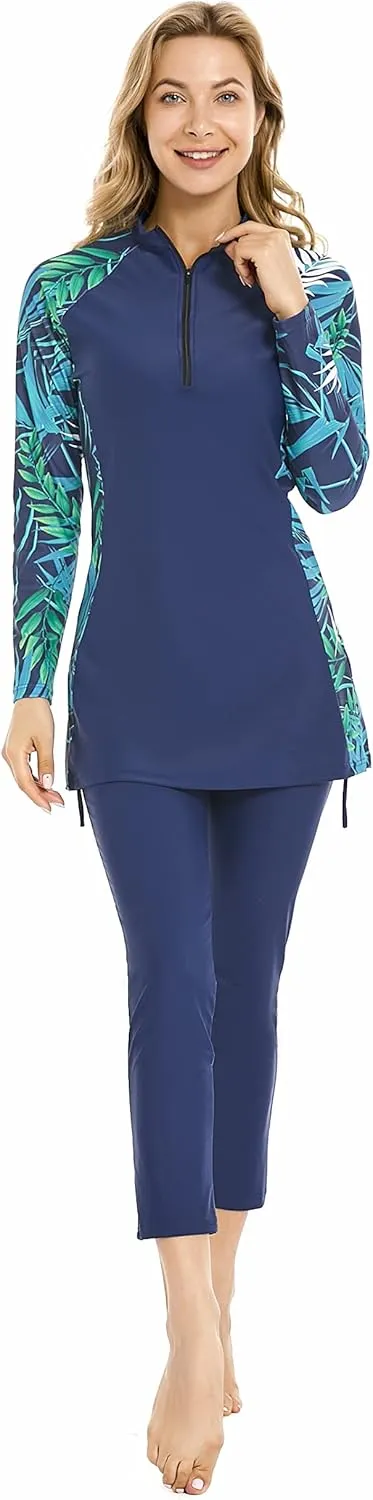 Full Swimming Costume Burkini for Women Modest Girls Swimsuit Islamic Swimwear Plus Size