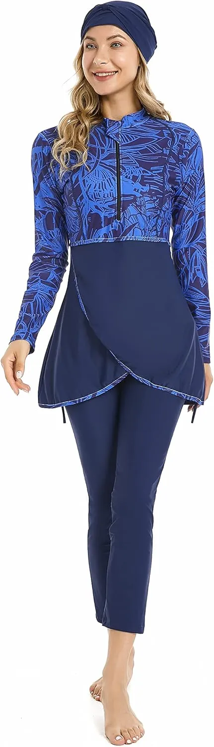 Full Swimming Costume Burkini for Women Modest Girls Swimsuit Islamic Swimwear Plus Size