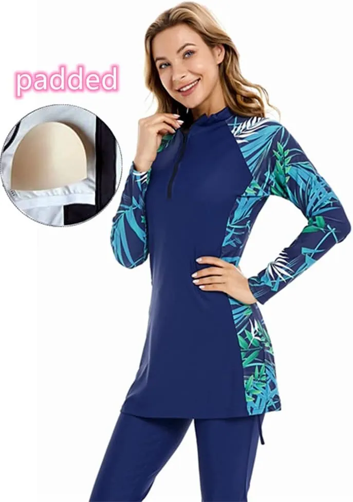 Full Swimming Costume Burkini for Women Modest Girls Swimsuit Islamic Swimwear Plus Size