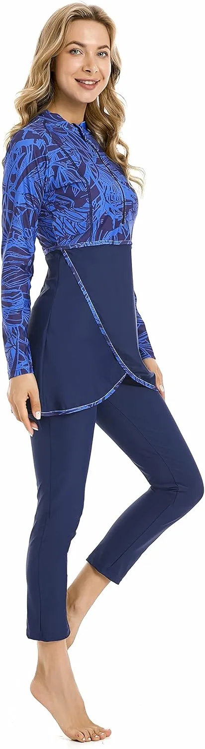 Full Swimming Costume Burkini for Women Modest Girls Swimsuit Islamic Swimwear Plus Size