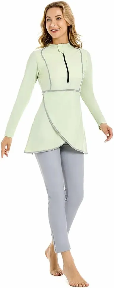 Full Swimming Costume Burkini for Women Modest Girls Swimsuit Islamic Swimwear Plus Size