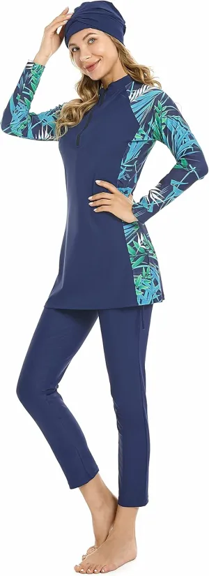 Full Swimming Costume Burkini for Women Modest Girls Swimsuit Islamic Swimwear Plus Size