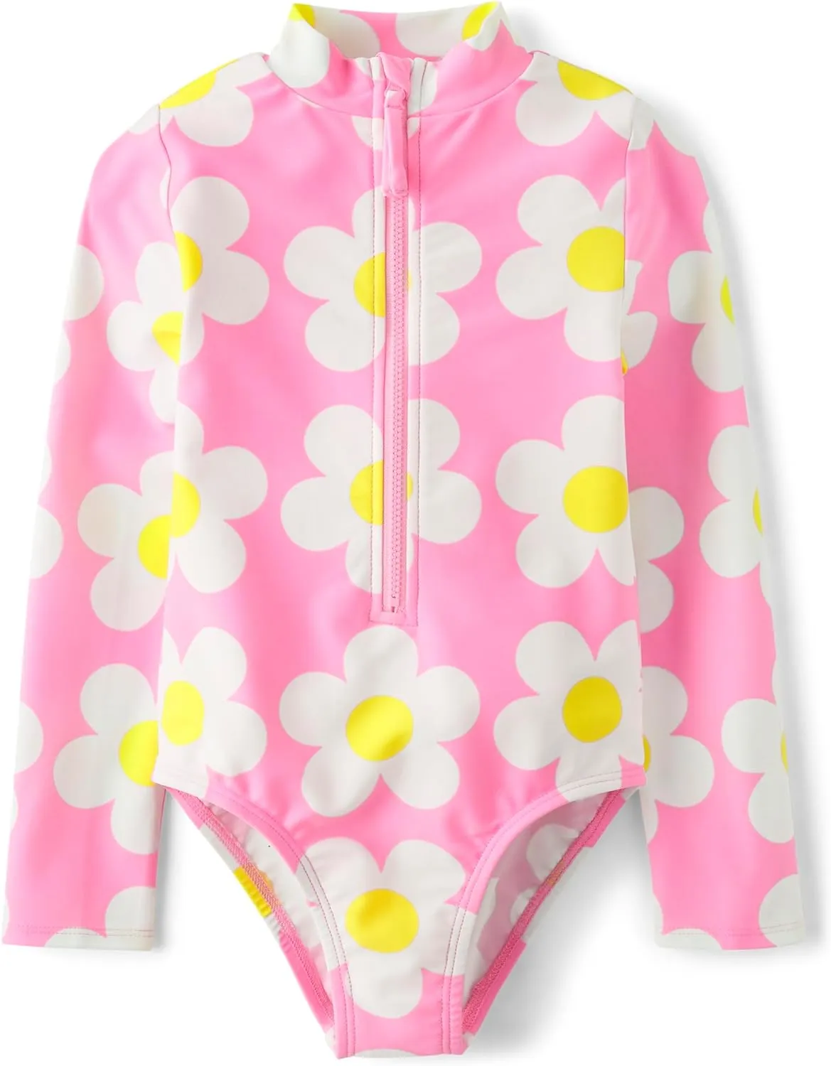 Gymboree Girls' and Toddler Long Sleeve Rashguard One Piece Swimsuit