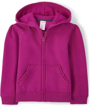 Gymboree Girls And Toddler Long Sleeve Zip Up Hoodie Sweatshirt