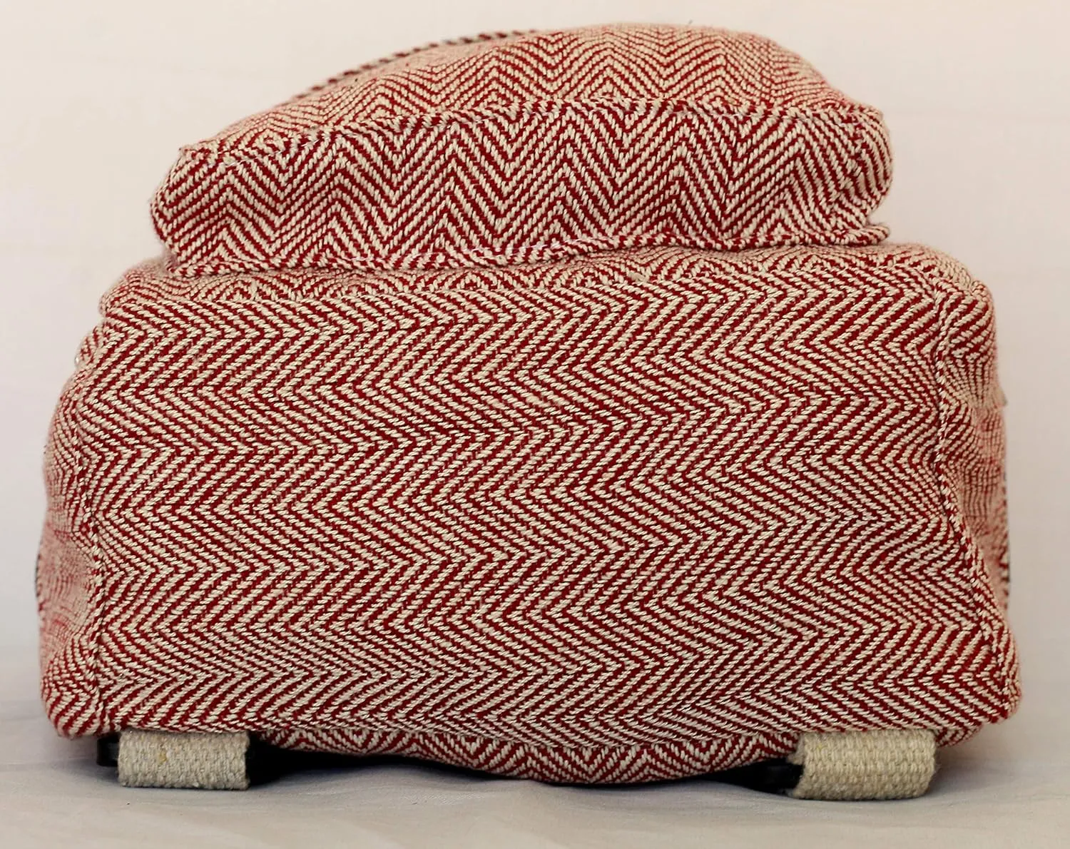 Handmade Hemp Mini Backpack For Women Light Weight Washable Small Bag for everyday lives (MAROON)