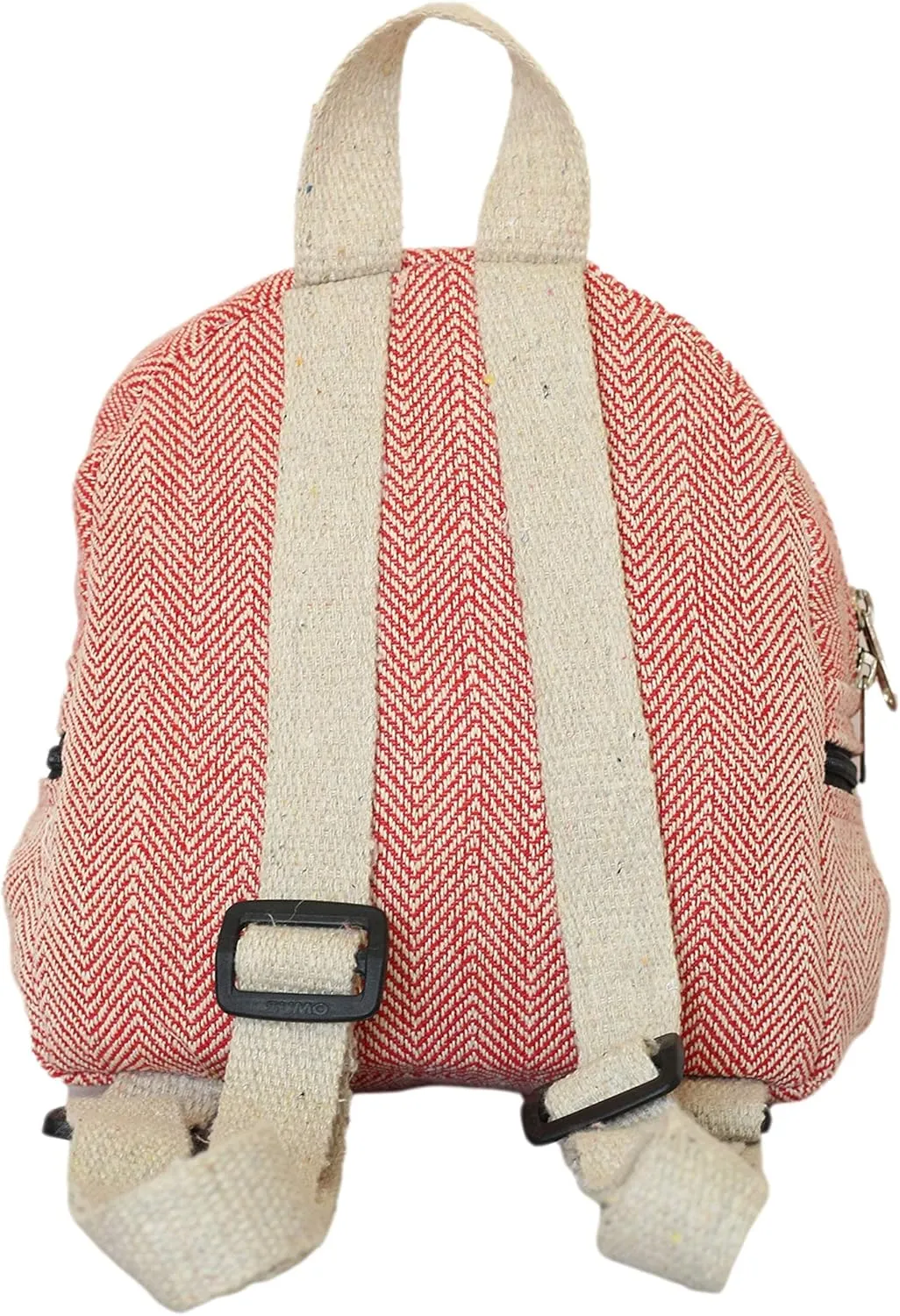 Handmade Hemp Mini Backpack For women Light Weight Washable Small Bag for everyday lives (PINK)