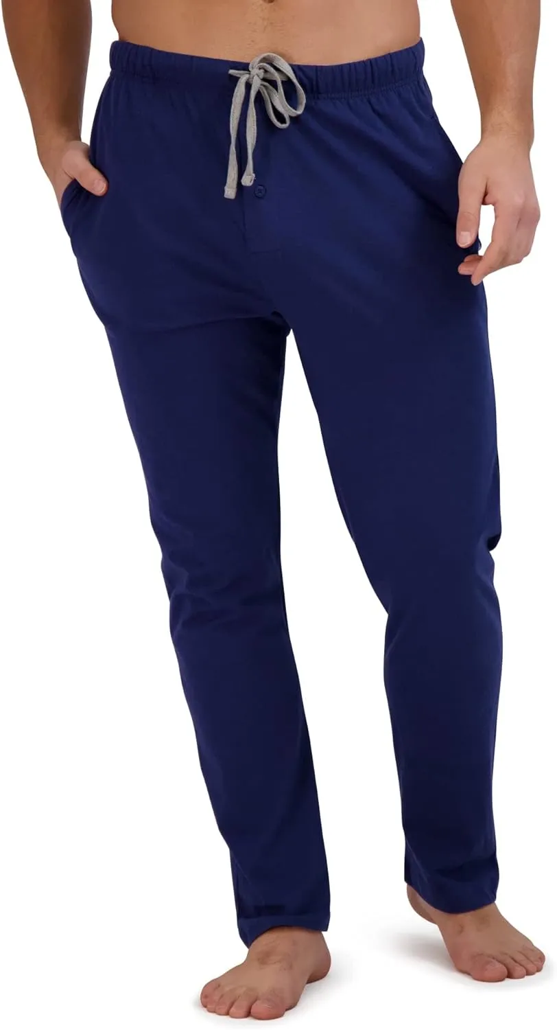 Hanes Men's Solid Knit Sleep Pant with Pockets and Drawstring