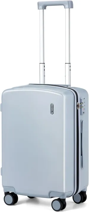 Hanke 20 Inch Carry On Luggage 22x14x9 Airline Approved Hard Shell Suitcases Light Weight Travel Luggage Rolling Suitcase Carry On Bag with Wheels(Gray)