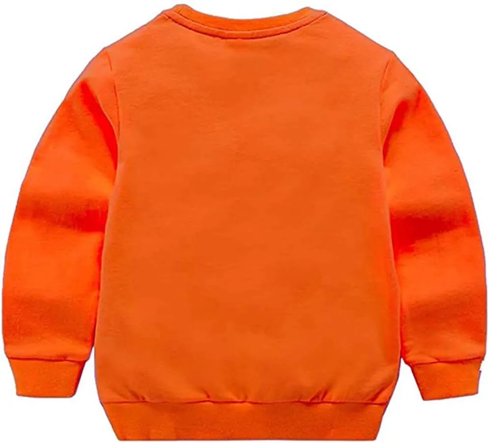 HAXICO Unisex Kids Solid Cotton Thin Pullover Sweatshirt T-Shirt Toddler Baby Crewneck Long Sleeve Tshirts Tops Blouse