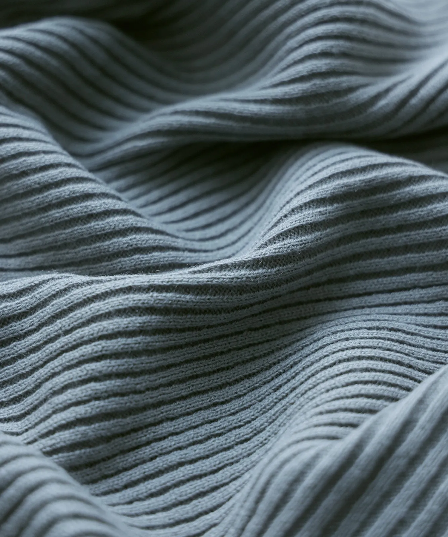 High Neck Rib Knit Pullover