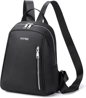 HOMIEE Mini Backpack Purse for Women Girls Light Weight Small Cute Backpacks Waterproof Shoulder Bag Casual Travel Daypack (Black)