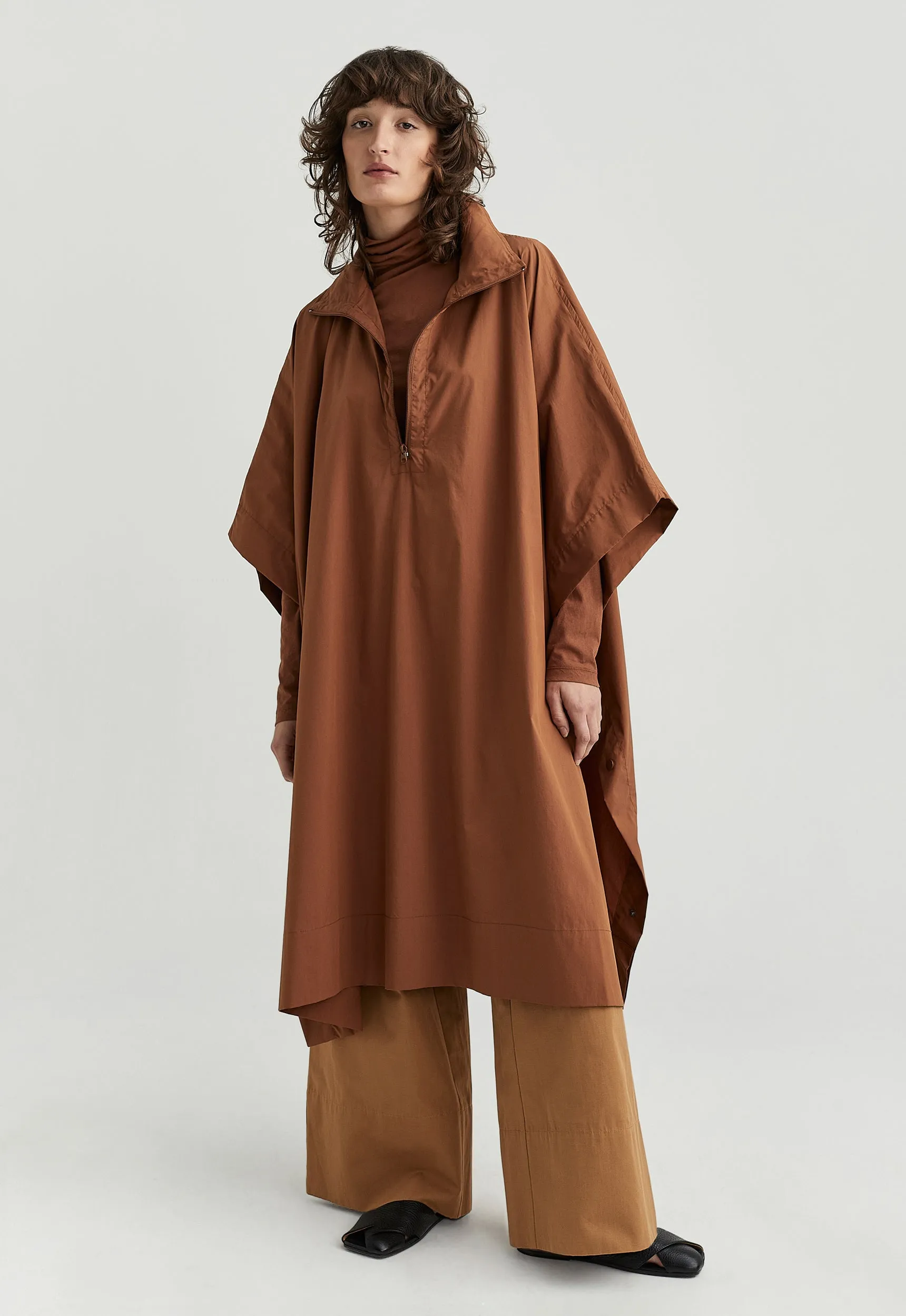 Kirk Cotton Poncho - Penny