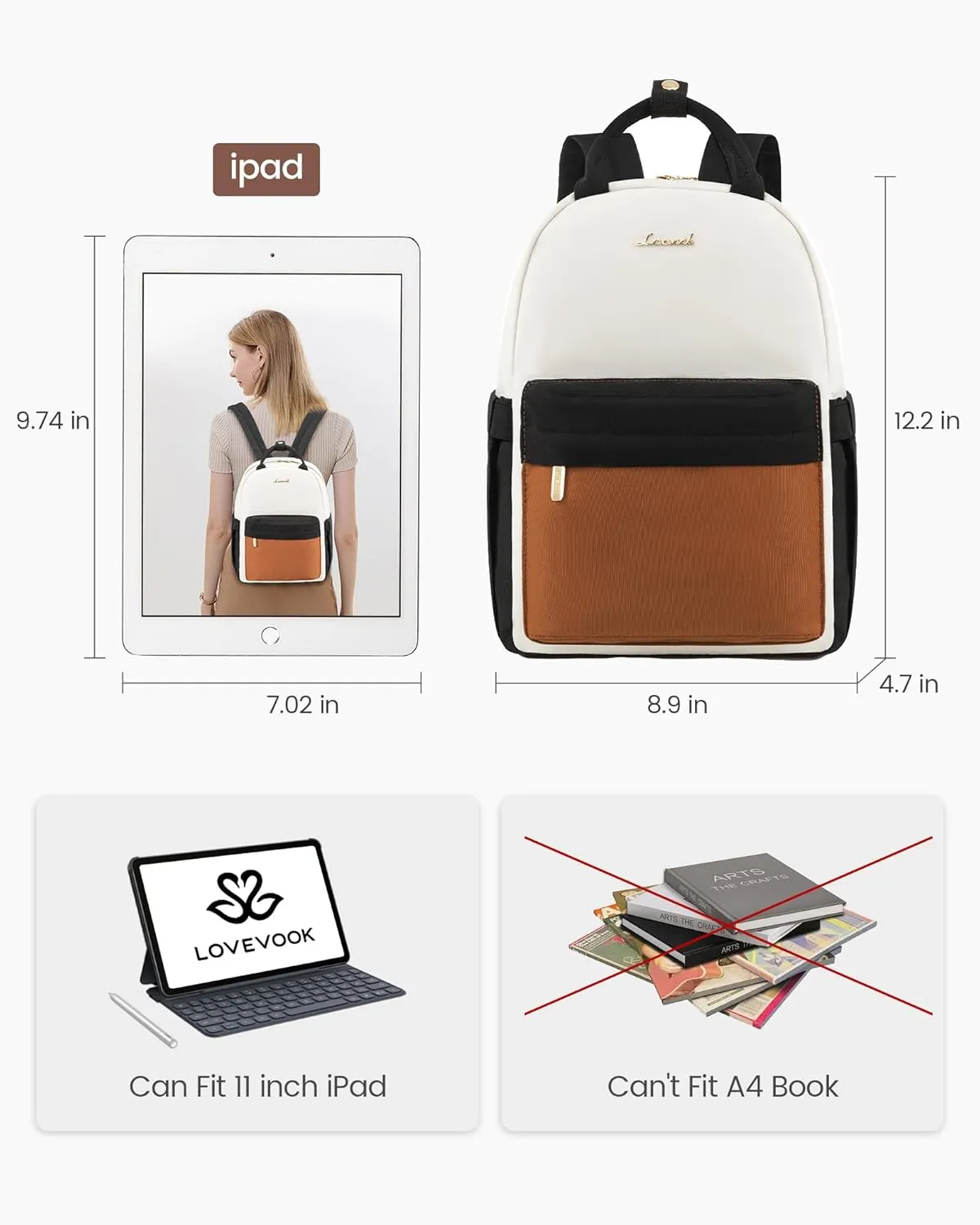 LOVEVOOK Mini Backpack Purse for Women Cute Small Backpack, Light Weight Fashion Daypack for Work Travel Daily Backpack