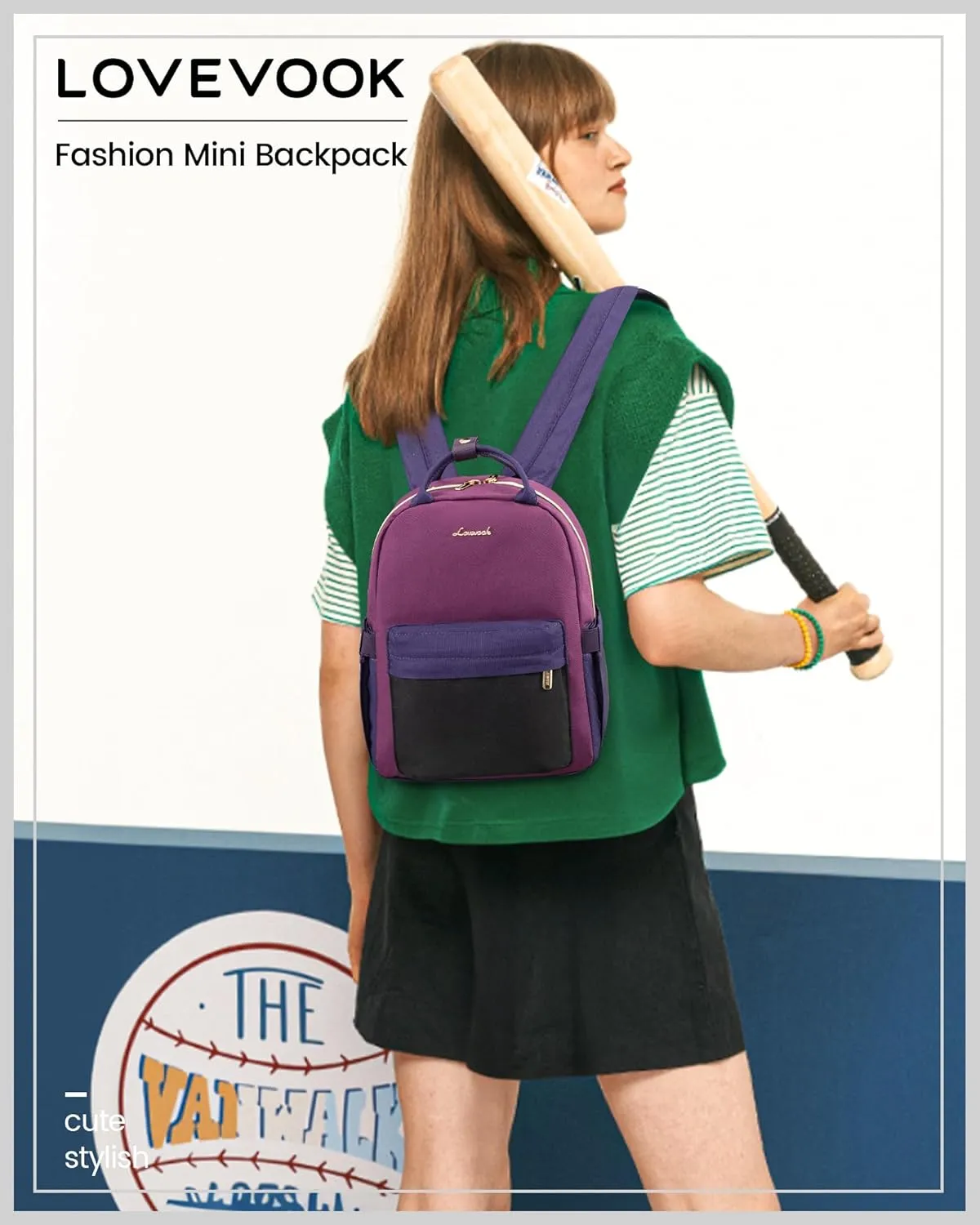 LOVEVOOK Mini Backpack Purse for Women Cute Small Backpack, Light Weight Fashion Daypack for Work Travel Daily Backpack
