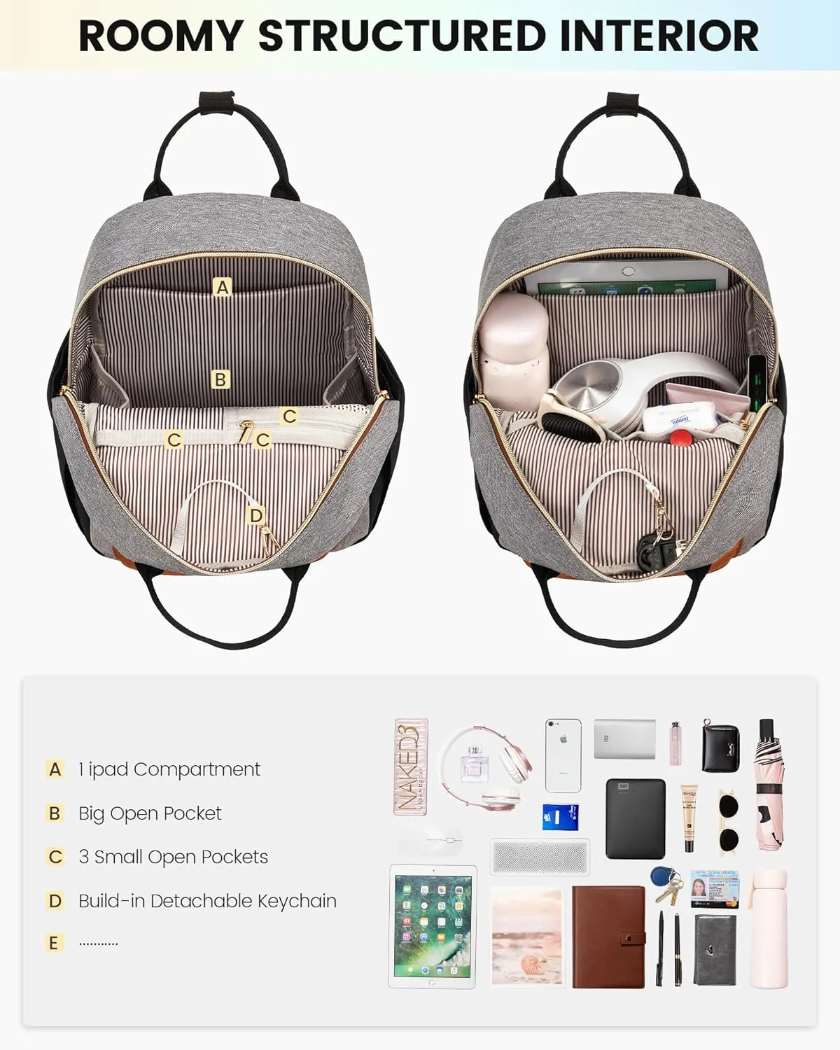 LOVEVOOK Mini Backpack Purse for Women Cute Small Backpack, Light Weight Fashion Daypack for Work Travel Daily Backpack