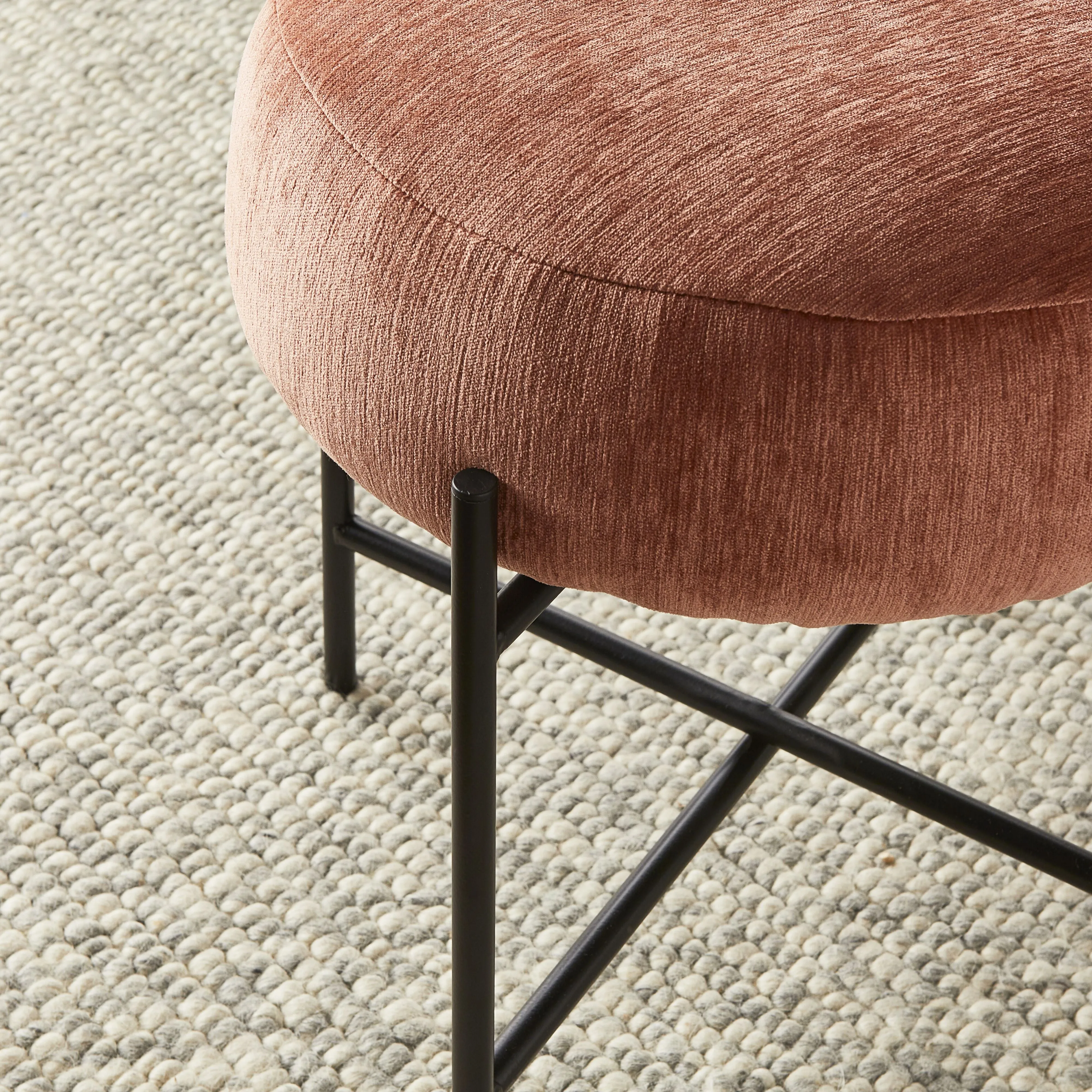 Mads Footstool Amber Glow