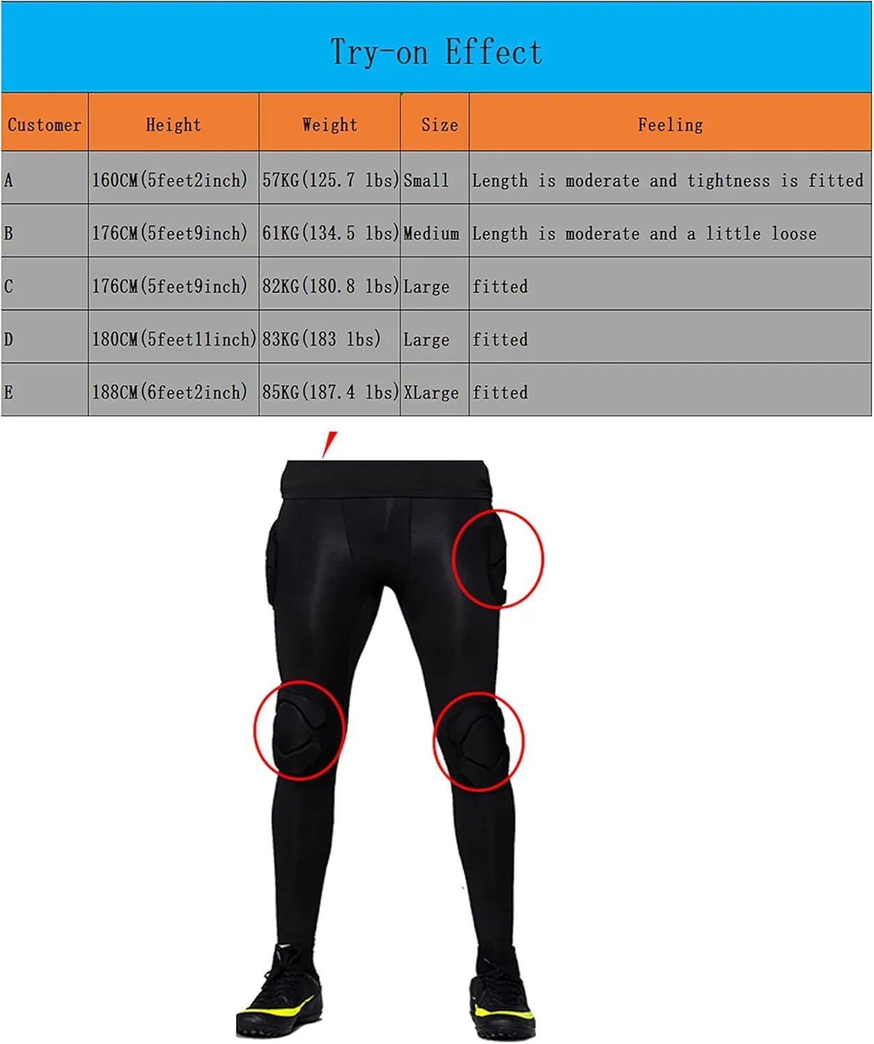 Mens Padded Compression Pants Football Girdles Athletic Leggings for Soccer Basketball Paintball Hockey