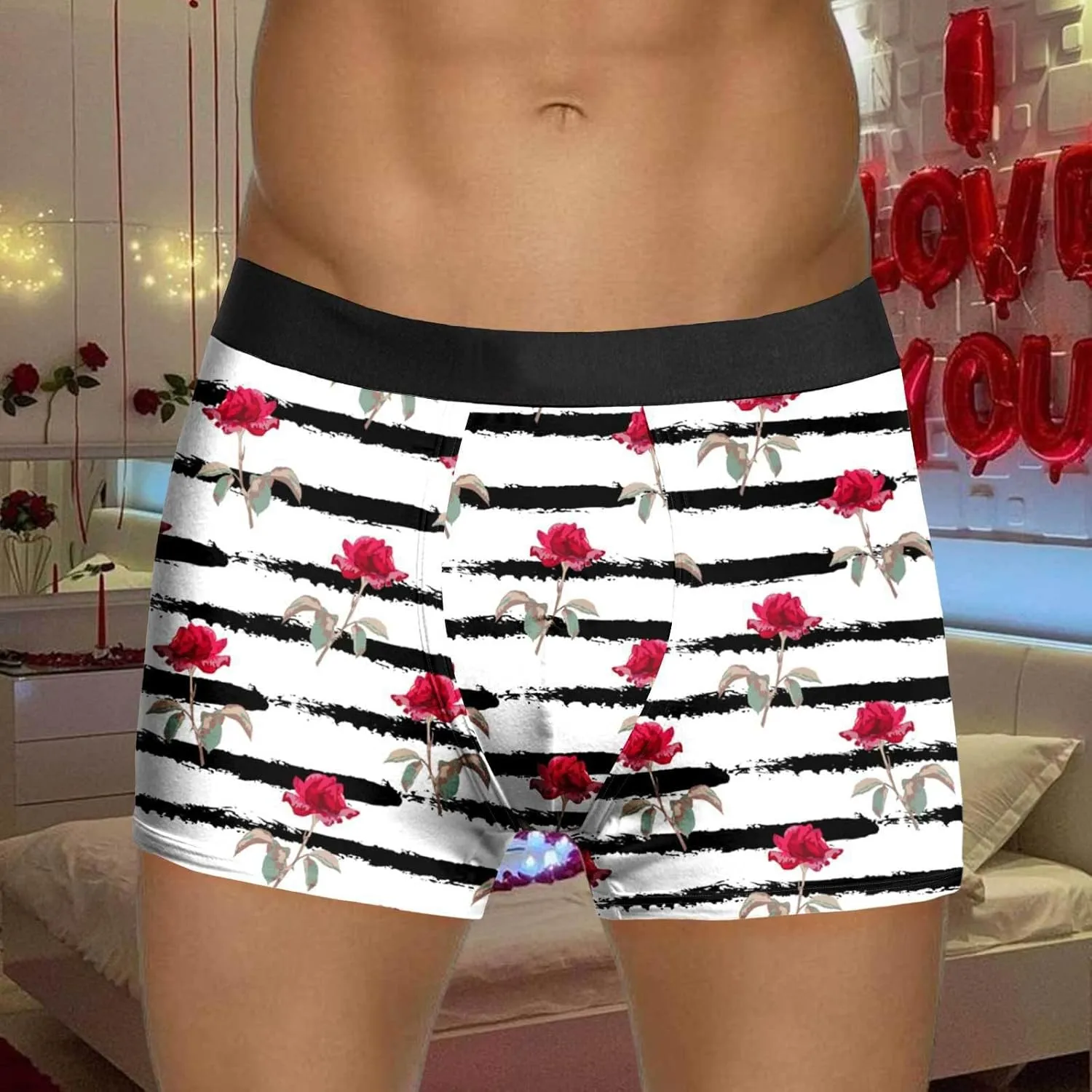 Mens Silk Underwear Pure Cotton Grapheness Pants Personality Mid Waist Underwear Men Clothes Men'S Boxer Briefs