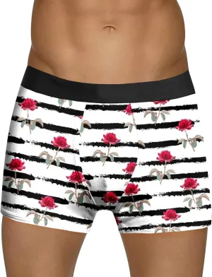 Mens Silk Underwear Pure Cotton Grapheness Pants Personality Mid Waist Underwear Men Clothes Men'S Boxer Briefs