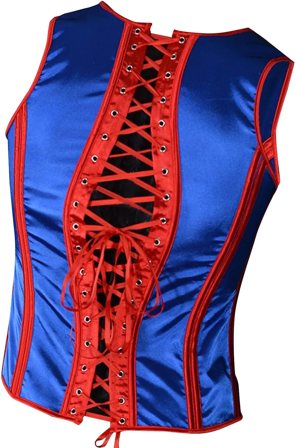 Mens Vintage Shapewear Tank Top Waist Binding Muscle Shirt Men Sleeveless Lace Up Undershirt Workout Gym Clothes XS-3XL