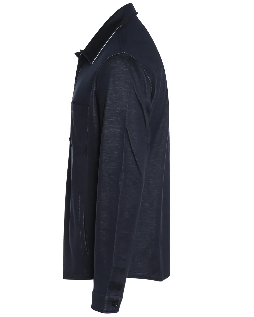 Midnight Navy Jersey Shirt Jacket
