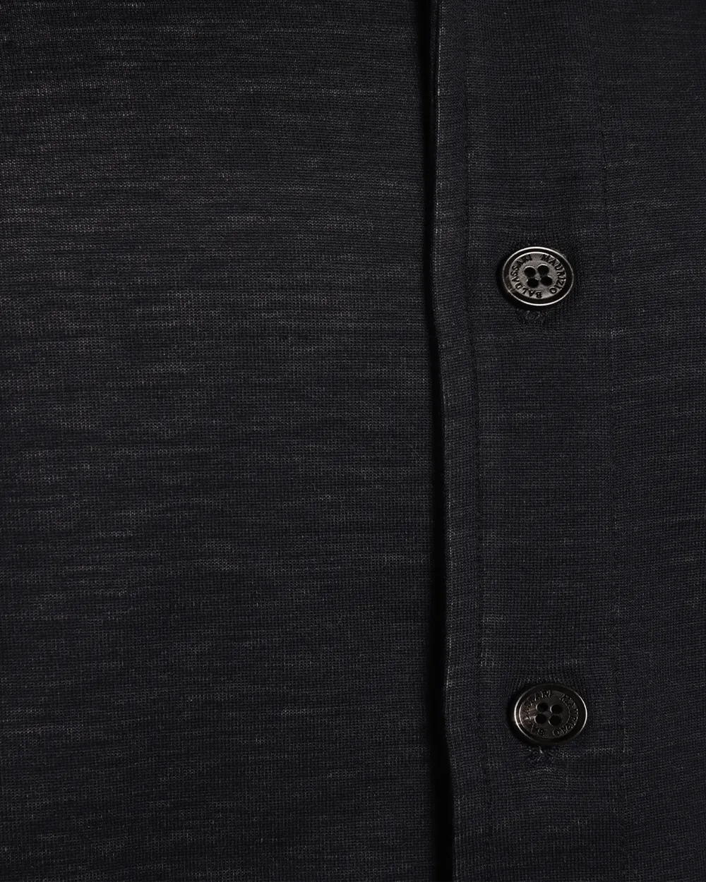 Midnight Navy Jersey Shirt Jacket