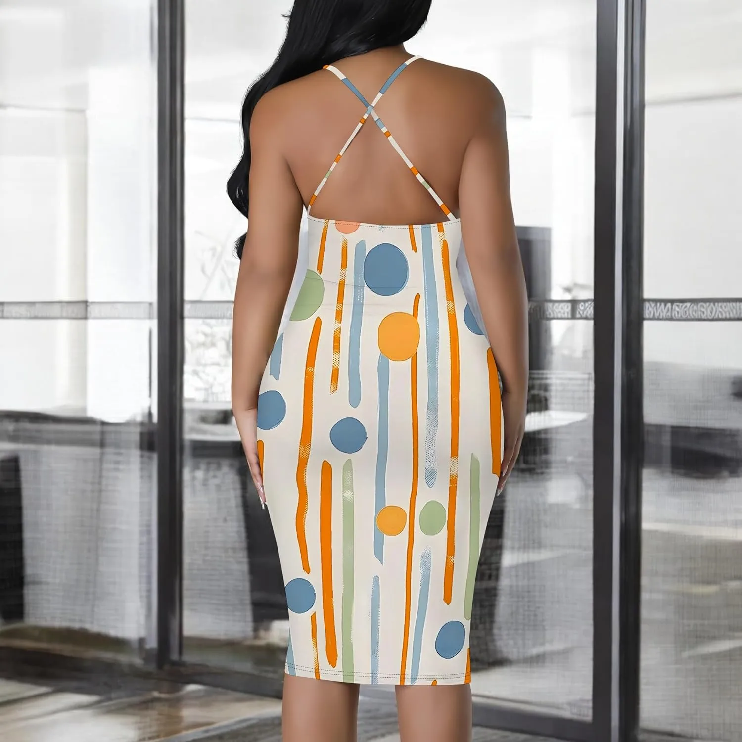 Mini Dress Sexy Bodycon Sundress for Women Summer Short Low Backless Spaghetti Strap Beach Boho Party Club Dresses